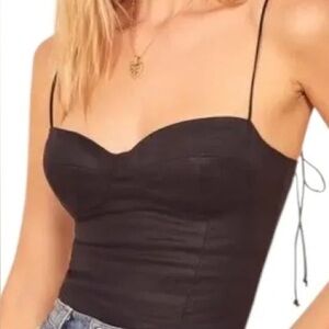 SOLD Reformation Magnolia Linen Top